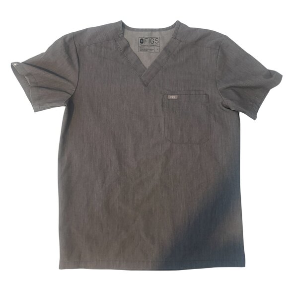 Figs Other - FIGS Mens Scrubs Gray V Neck Technical Collection Top S